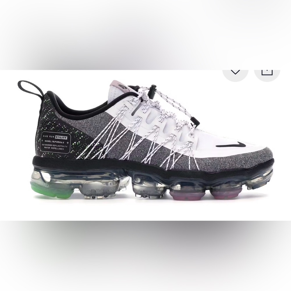 Nike Air Vapormax Run Utility White Black
Grey Womens Size 9